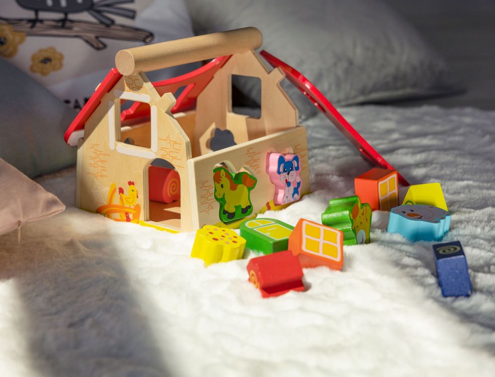 drvena kućica sorter u dijelovima-min