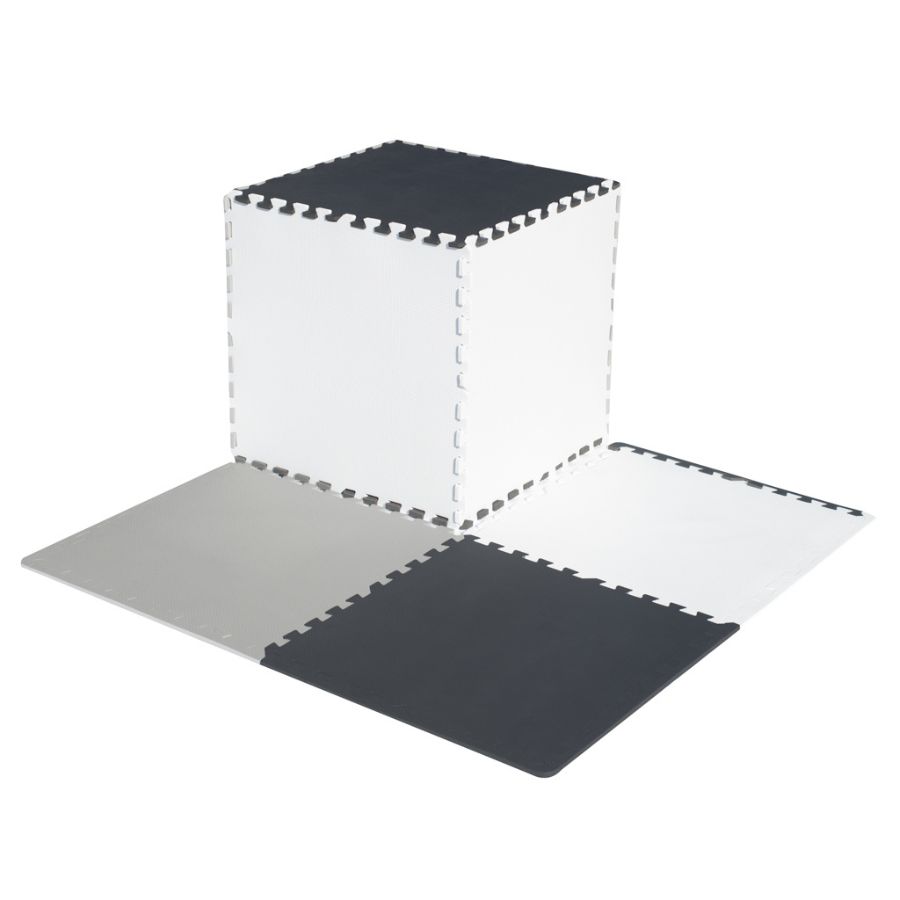 Crno-bijele podne puzzle 180x180 cm 3D