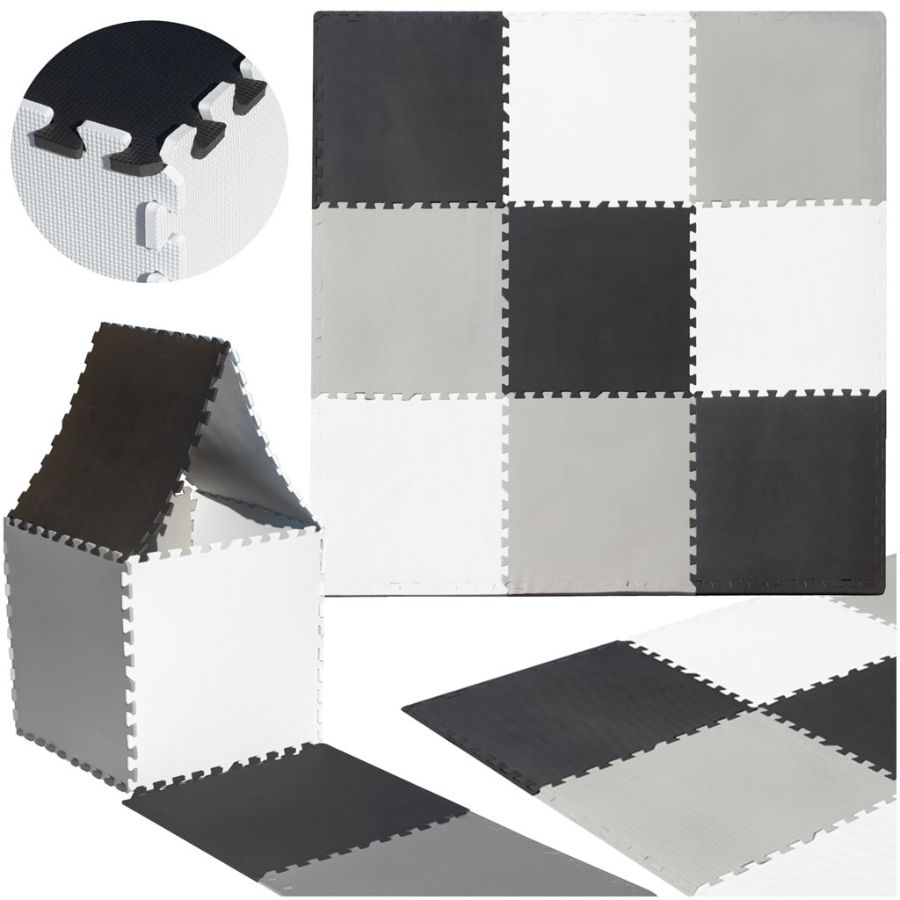 Crno-bijele podne puzzle 180x180 cm