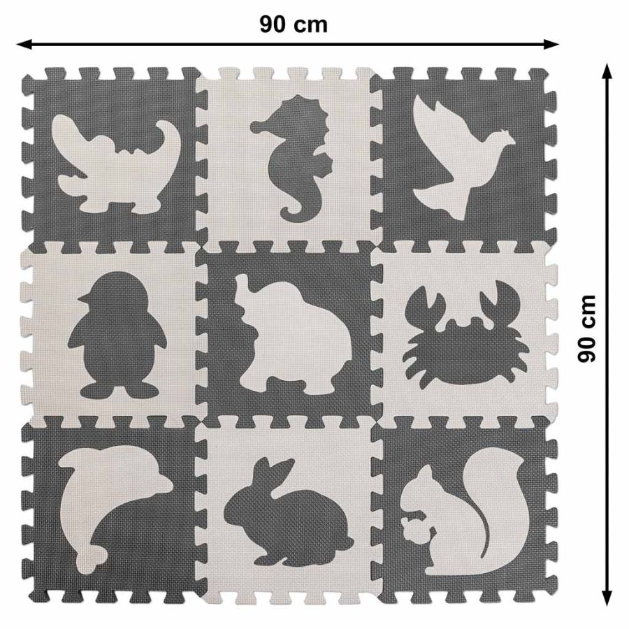 Pjenaste podne puzzle 9 komada, podloga za bebe