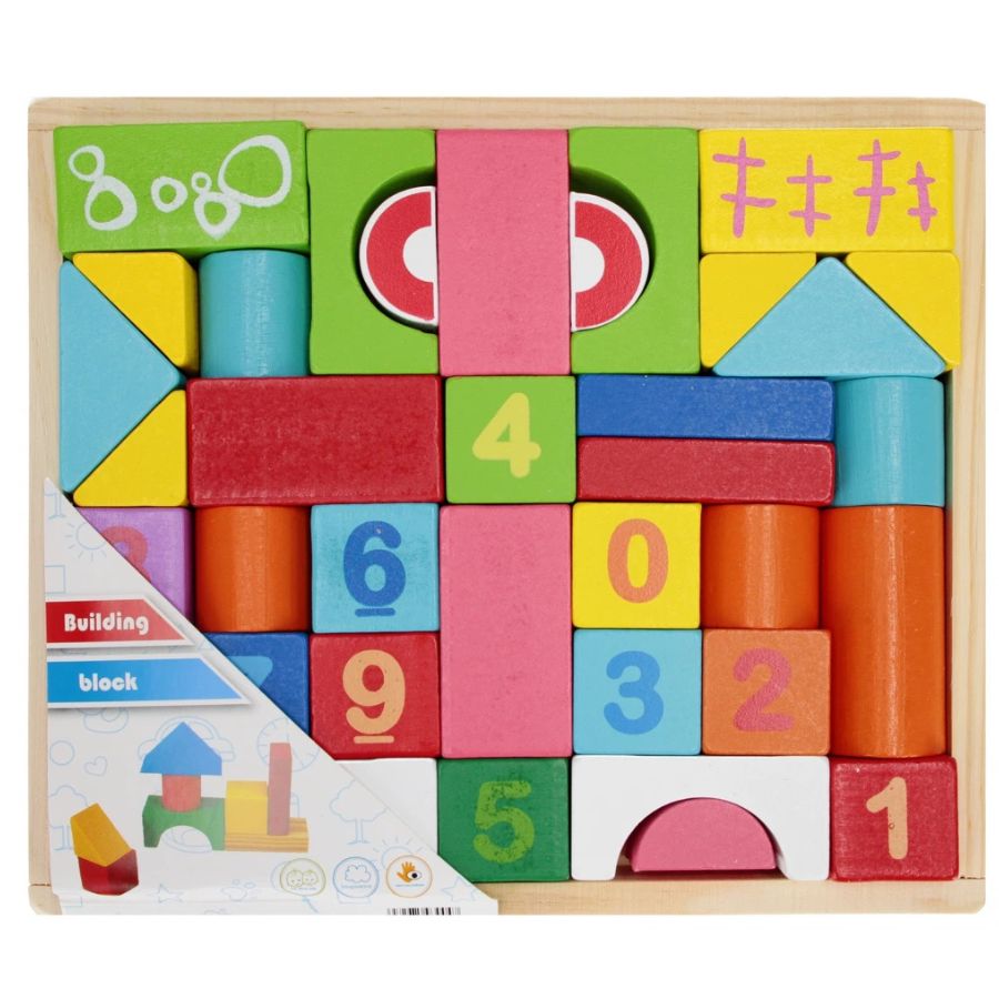 Drveni blokovi za slaganje 32 komada