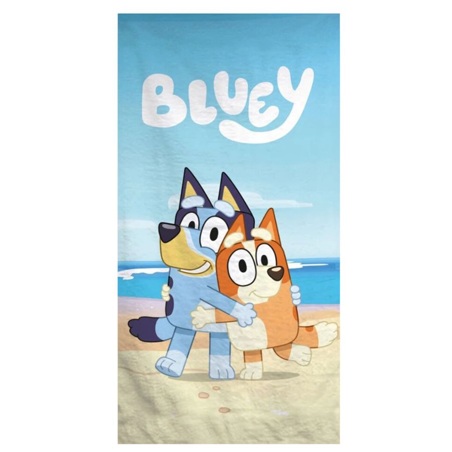 Dječji ručnik za plažu Bluey 70x140 cm bez crta