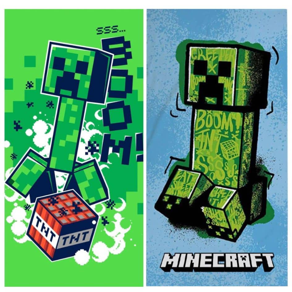 Dječji ručnik za plažu Minecraft 70×140 cm naslovna slika