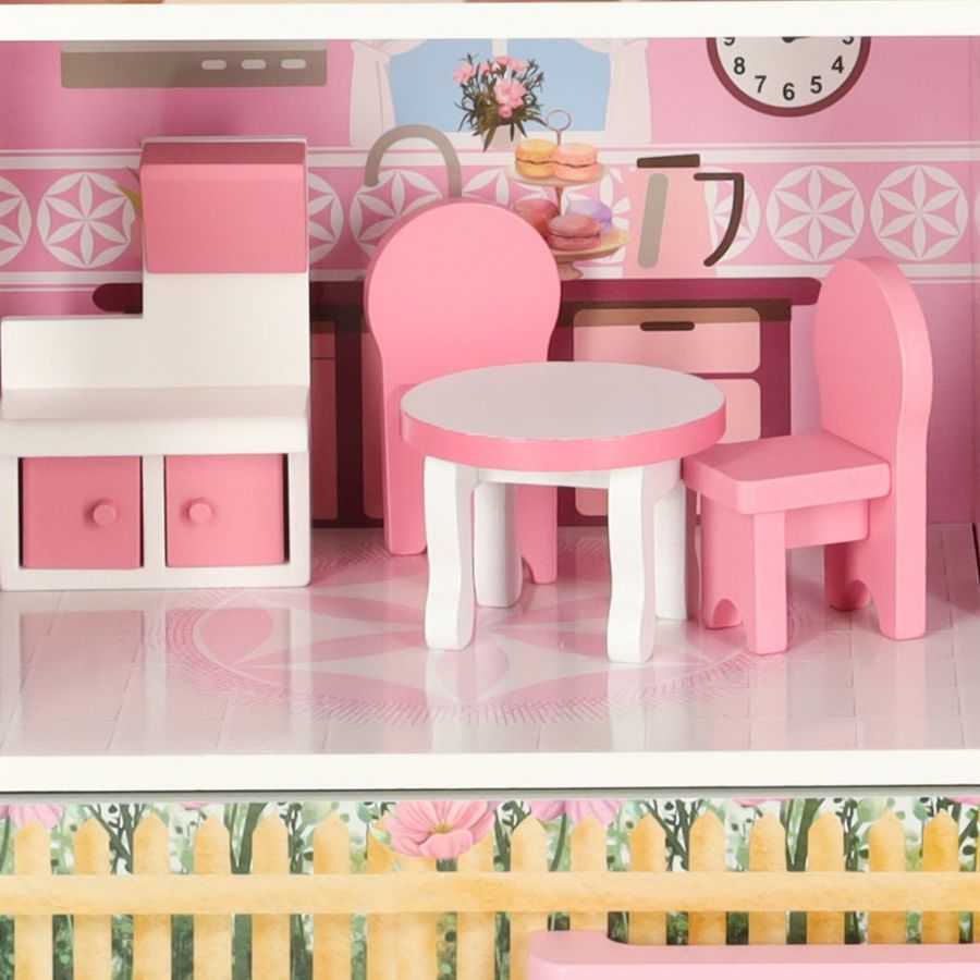 Kućica za lutke Lulilo Papilio pink 80cm, kuhinja