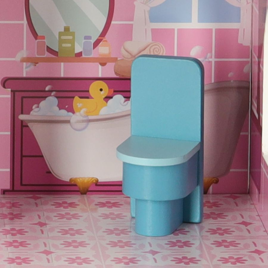 Kućica za lutke Lulilo Papilio pink 80cm, kupaonica