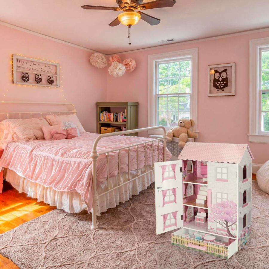 Kućica za lutke Lulilo Papilio pink 80cm, poklon za djevojčice