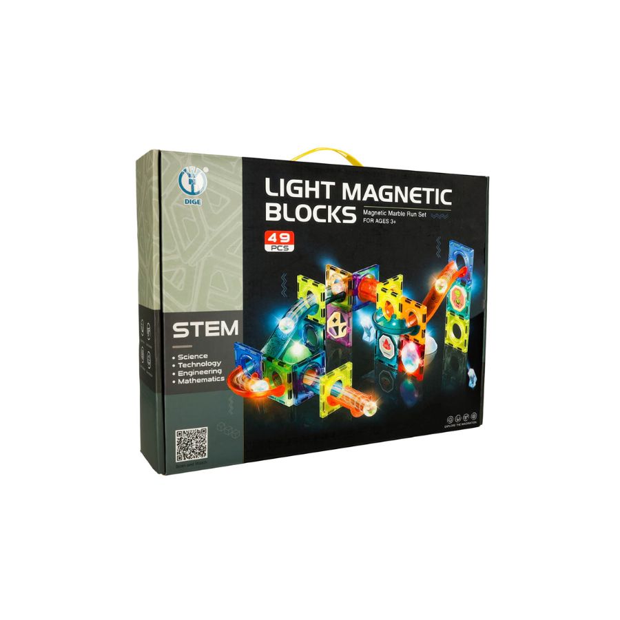 Svjetleće magnetne kocke 49 komada, STEM pakiranje