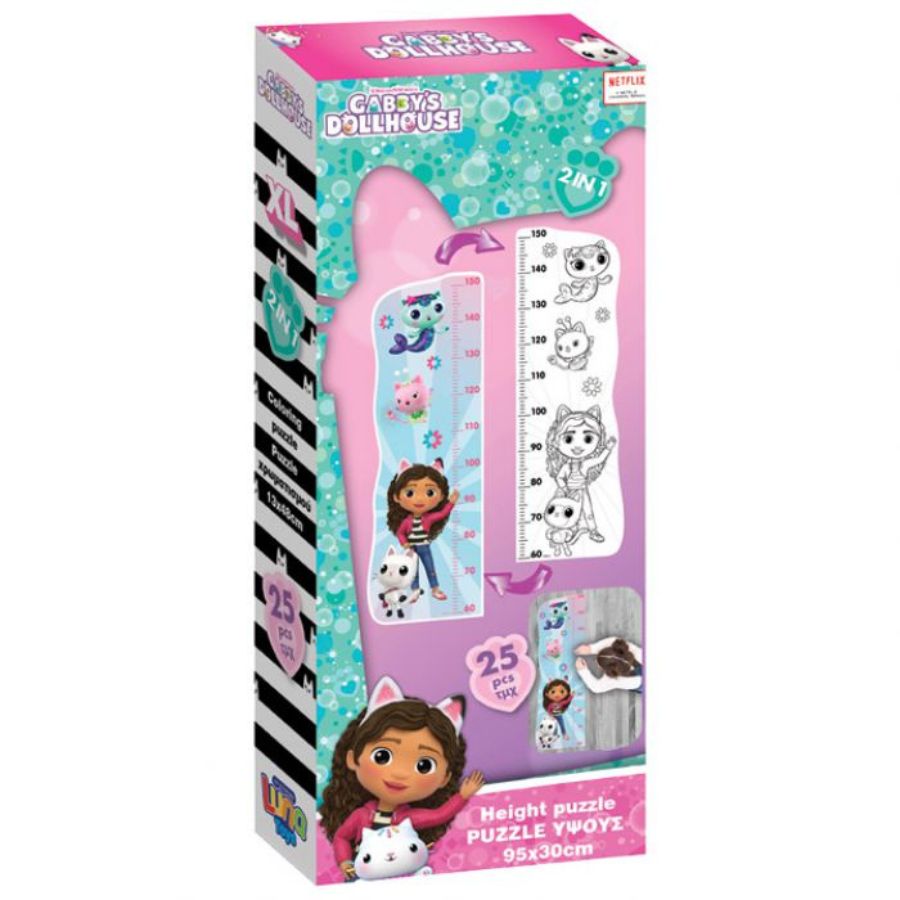 XL Gabina kuća lutaka puzzle i visinomjer