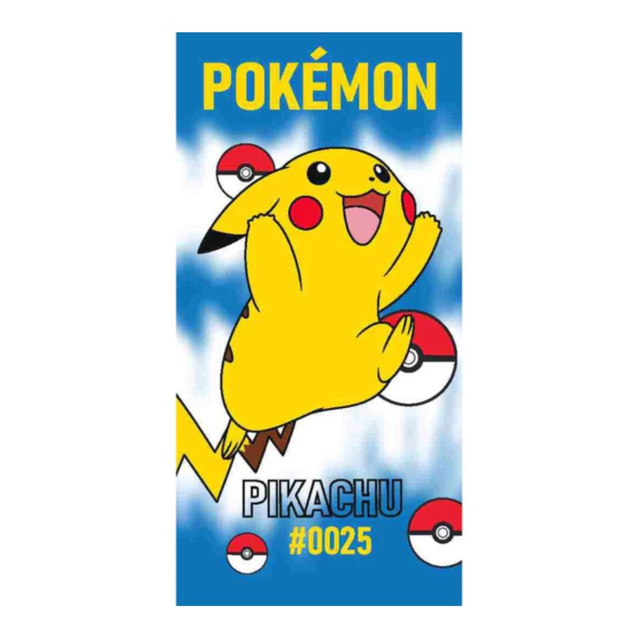 Ručnik za plažu Pokemon 70x140 cm plavi