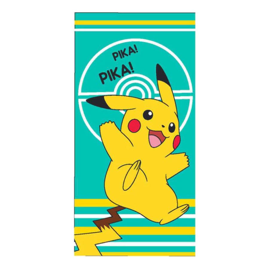 Ručnik za plažu Pokemon 70x140 cm zeleni