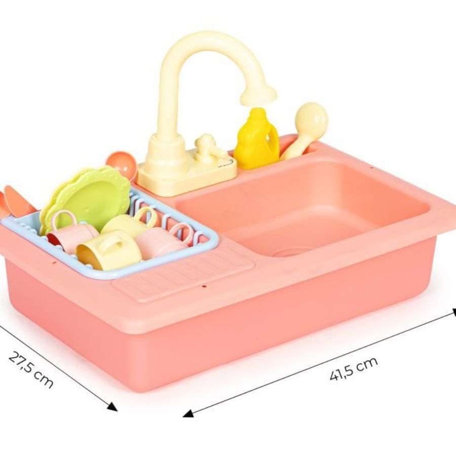 Dječji sudoper dimenzije roza