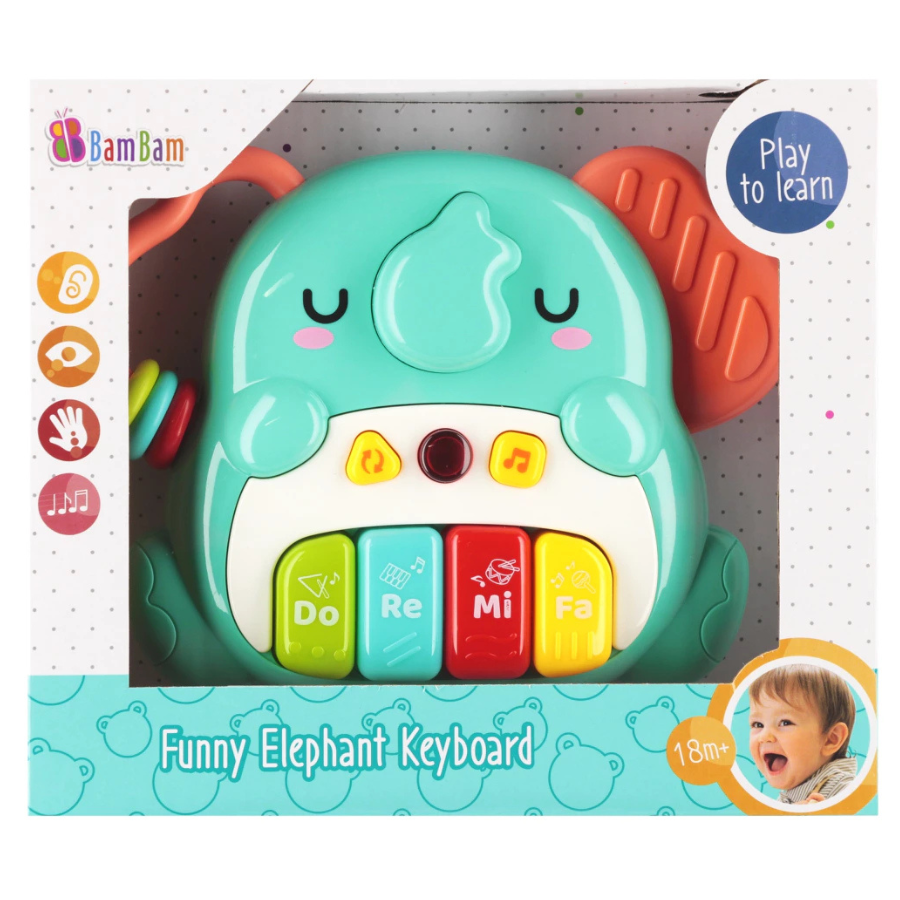 Baby piano u obliku slonića Bam Bam