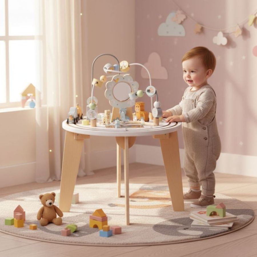 Interaktivni stol za bebe i djecu Ecotoys 5u1, igračka za djevojčice i dječake Interaktivni stol za bebe i djecu Ecotoys 5u1, igračka za djevojčice i dječake