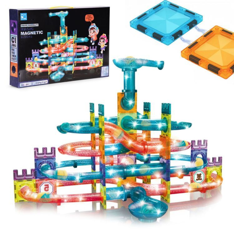 Magnetne kocke za LED mramornu stazu do 166 dijelova