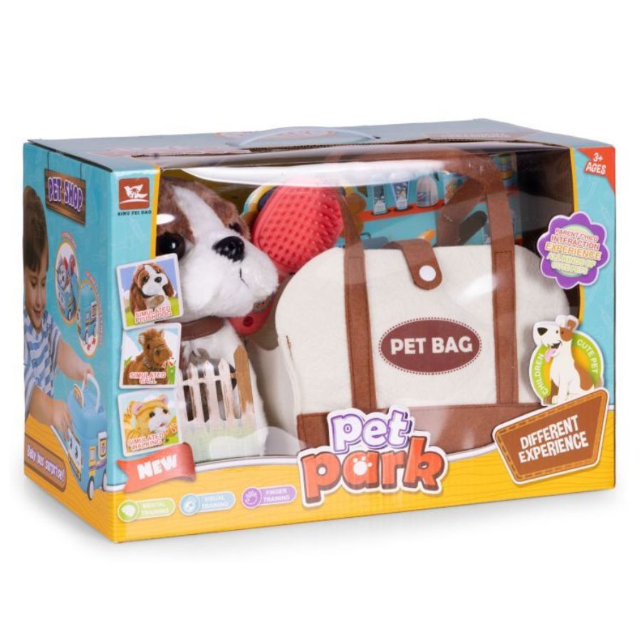 Plišani bigl s opremom u kutiji