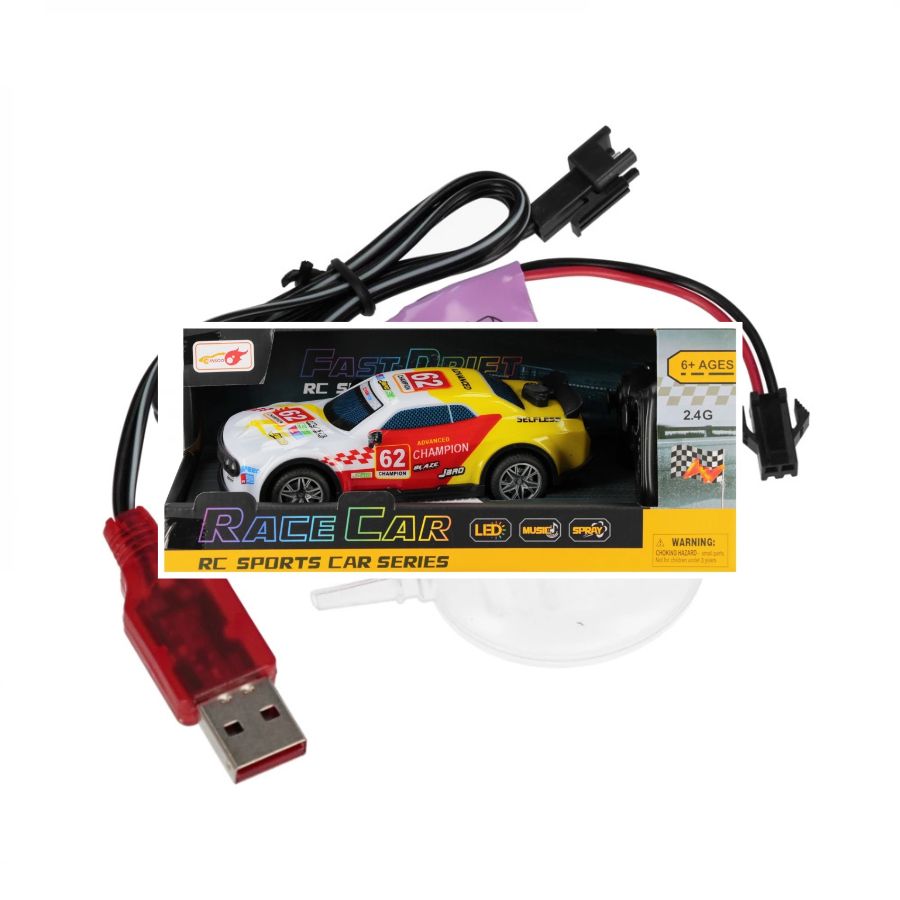 Dječji trkaći auto na daljinsko s kablovima za punjenje