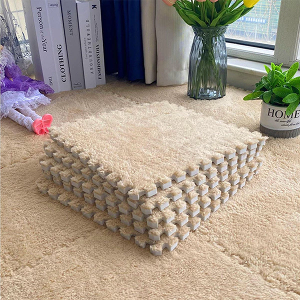 Podloga puzzle za bebe u krem boji