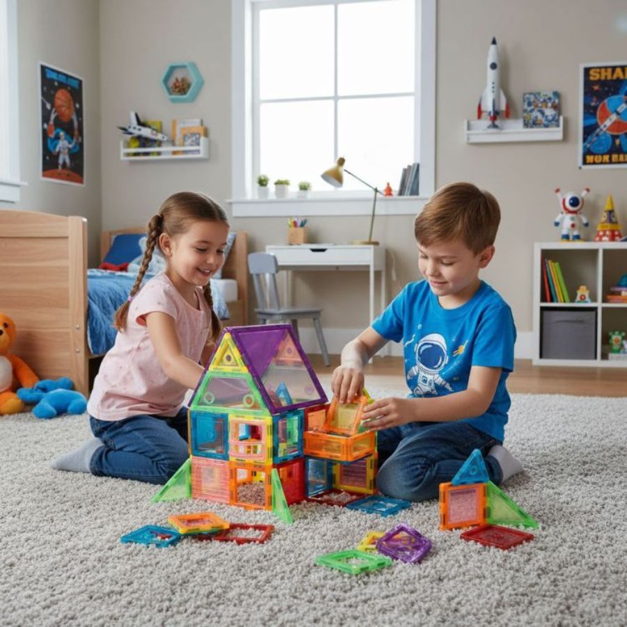 STEM igracke – magnetni blokovi – 106 komada u setu