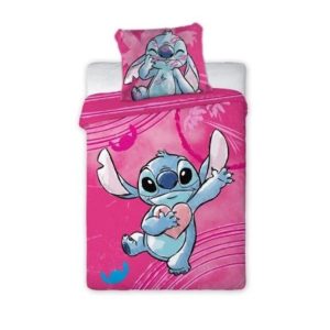 Dječja posteljina Stitch u roza boji 100x135 40x60 cm