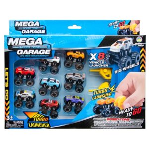 Mali autići za djecu – set od 8 trkaćih autića s velikim kotačima i 2 pogonska mehanizma