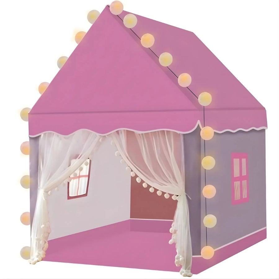 Djecji sator kucica s LED lampicama – sator za igru 130 cm 2