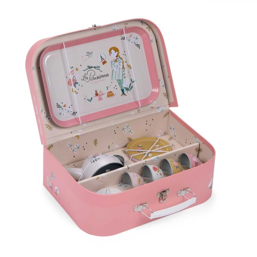 Dječji metalni set za čaj Les Parisiennes u koferu Moulin Roty Dječji metalni set za čaj Les Parisiennes u koferu Moulin Roty