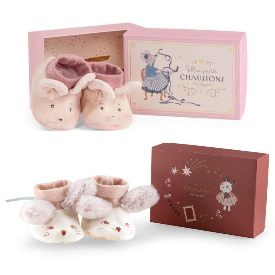 Papučice za bebe Moulin Roty - mišica ili miš Papučice za bebe Moulin Roty - mišica ili miš